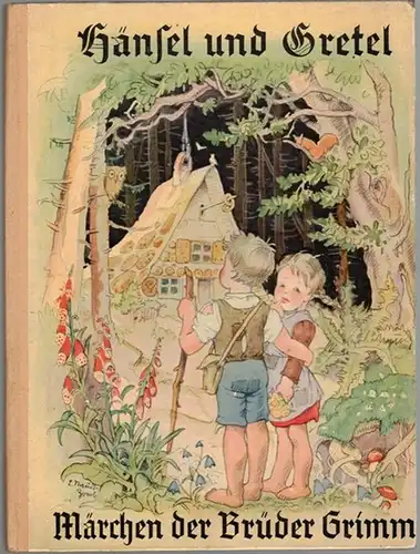 Grimm, Jacob und Wilhelm: Hänsel und Gretel und andere Märchen der Brüder Grimm. Einband und Textzeichnungen von Luise Staudt-Zoerb
 Reutlingen, Enßlin & Laiblin, 1941. 