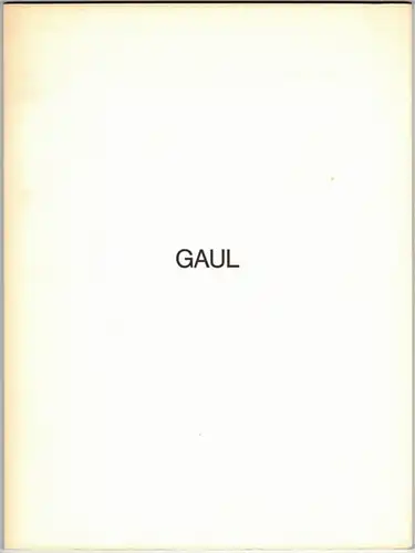 [Winfred] Gaul. Arbeiten auf Papier 1957 - 1961. [Ausstellungskatalog:] 24. Mai bis 29. Juni 1974
 Köln, Karsten Greve, 1974. 