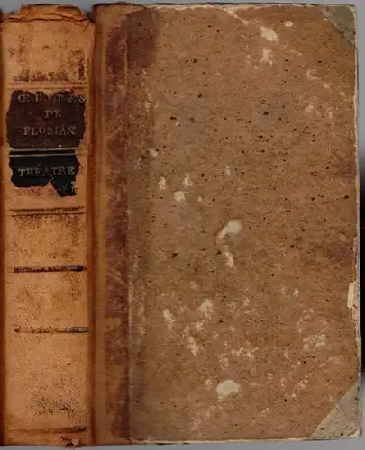 Théàtre de M. de Florian. [1] Tome premier. [2] Tome second. [= Oeuvres]
 Paris, La Librairie Économique, an IX [1800/1801]. 