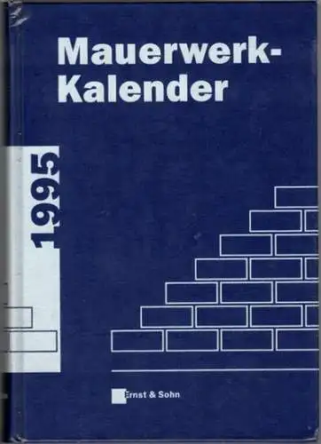 Funk, Peter (Red.): Mauerwerk-Kalender [Mauerwerkkalender] 1995. Taschenbuch für Mauerwerk, Wandbaustoffe, Brand-, Schall-, Wärme- und Feuchtigkeitsschutz. 20. Jahrgang
 Berlin, Ernst & Sohn, 1995. 