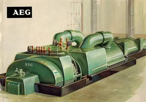 AEG-Dampfturbosatz
 Berlin, Allgemeine Elektricitäts-Gesellschaft (AEG), ohne Ort [1962]. 