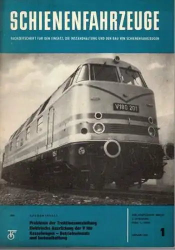 Köhler, Gottfried (Chefred.): Schienenfahrzeuge. Fachzeitschrift für den Einsatz, die Instandhaltung und den Bau von Schienenfahrzeugen. Vormals "Die Werkstatt". Jahrgang 1965. Heft 1
 Berlin, Transpress Verlag für Verkehrswesen, Januar 1965. 