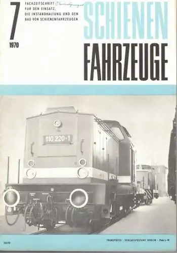 Köhler, Gottfried (Chefred.): Schienenfahrzeuge. Fachzeitschrift für den Einsatz, die Instandhaltung und den Bau von Schienenfahrzeugen. Vormals "Die Werkstatt". Jahrgang 1970. Heft 7
 Berlin, Transpress Verlag für Verkehrswesen, Juli 1970. 