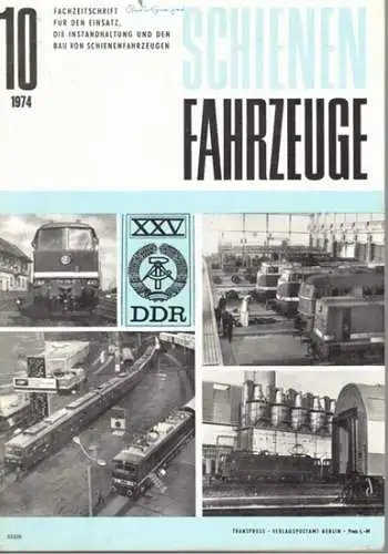 Köhler, Gottfried (Chefred.): Schienenfahrzeuge. Fachzeitschrift für den Einsatz, die Instandhaltung und den Bau von Schienenfahrzeugen. Vormals "Die Werkstatt". Jahrgang 1974. Heft 10
 Berlin, Transpress Verlag für Verkehrswesen, Oktober 1974. 