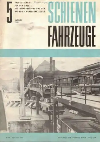 Köhler, Gottfried (Chefred.): Schienenfahrzeuge. Fachzeitschrift für den Einsatz, die Instandhaltung und den Bau von Schienenfahrzeugen. Vormals "Die Werkstatt". Jahrgang 1980. Heft 4
 Berlin, Transpress Verlag für Verkehrswesen, September 1980. 