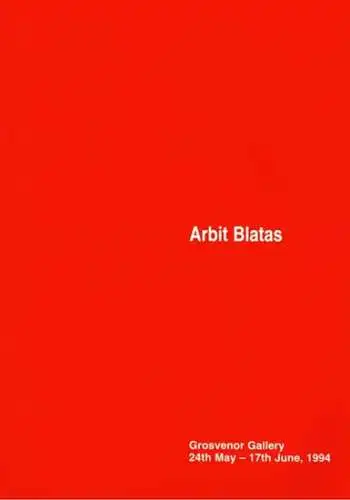 Arbit Blatas - At the Theatre.  [Ausstellungskatalog:] 24th May - 17th June, 1994
 London, Grosvenor Gallery, 1994. 