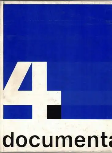 4. documenta. Katalog 2. Internationale Ausstellung 27. Juni bis 6. Oktober 1968 Kassel. Galerie Schöne Aussicht. Museum Fridericianum Friedrichsplatz. Orangerie Karlsaue. 2. Auflage
 Kassel, Druck + Verlag, (1968). 