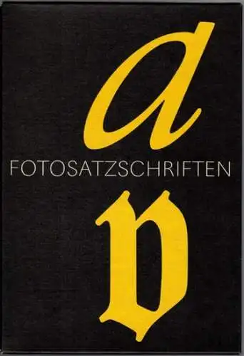 Kapr, Albert; Schäfer, Detlef: Fotosatzschriften. Type-Design und Schriftherstellung. 1. Auflage
 Itzehoe, Verlag Beruf + Schule, (1989). 