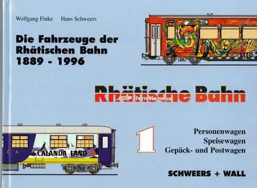 Finke, Wolfgang; Schweers, Hans: Die Fahrzeuge der Rhätischen Bahn 1889 - 1996. Band 1. Personenwagen - Speisewagen - Gepäck- und Postwagen. Bearbeitungsstand: Sommer 1996
 Aachen, Schweers + Wall, 1996. 