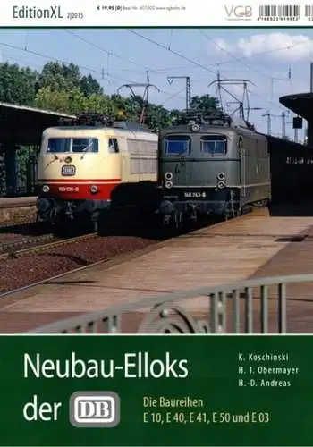 Koschinski, Konrad; Obermayer, Horst J.; Andreas, Hans-Dieter: Neubau-Elloks der DB. Die Baureihen E 10, E 40, E 41, E 50 und E 03. [= EditionXL 2|2015]
 Fürstenfeldbruck - Essen, VGB Verlagsgruppe Bahn - Klartext, (2015). 