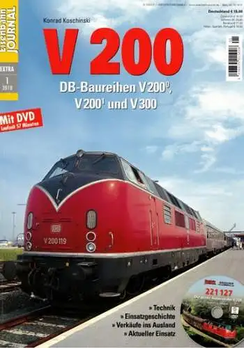 Koschinski, Konrad: Eisenbahn Journal Extra 1/2018. V 200. DB-Baureihen V 200^0, V 200^1 und V 300
 Fürstenfeldbruck, Verlagsgruppe Bahn, 2018. 