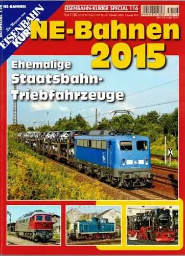 Sauter, Jörg (Chefred.): Eisenbahn-Kurier Special 116. Ein Magazin vom Eisenbahn Kurier. NE-Bahnen 2015. Ehemalige Staatsbahn-Triebfahrzeuge. [= EK-Special 116 - NE-Bahnen]
 Freiburg, EK-Verlag, 1. Quartal 2015. 
