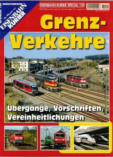 Sauter, Jörg (Chefred.): Eisenbahn-Kurier Special 120. Ein Magazin vom Eisenbahn Kurier. Grenz-Verkehre. Übergänge, Vorschriften, Vereinheitlichungen. [= EK-Special 120 - Grenzverkehre]
 Freiburg, EK-Verlag, 1. Quartal 2016. 