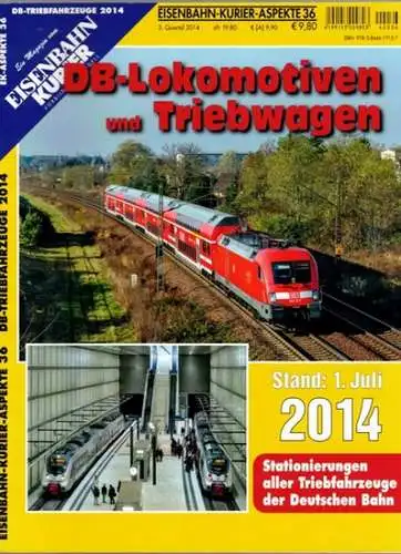 Eisenbahn-Kurier-Aspekte 36. DB-Lokomotiven und Triebwagen. Stand: 1. Juli 2014. [= EK-Aspekte 36 - DB-Triebfahrzeuge 2014]
 Freiburg, EK-Verlag (Eisenbahn-Kurier), 3. Quartal 2014. 