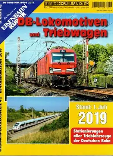 Eisenbahn-Kurier-Aspekte 42. DB-Lokomotiven und Triebwagen. Stand: 1. Juli 2019. [= EK-Aspekte 42 - DB-Triebfahrzeuge 2019]
 Freiburg, EK-Verlag (Eisenbahn-Kurier), 3. Quartal 2019. 