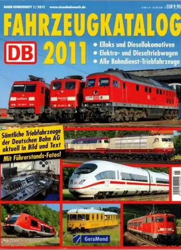 Fahrzeugkatalog DB 2011. Elloks und Diesellokomotiven - Elektro- und Dieseltriebwagen - Alle Bahndienst-Triebfahrzeuge. Bahn-Sonderheft 1/2011. [Sonderausgabe der Zeitschrift Bahn Extra]
 München, GeraMond, 2011. 