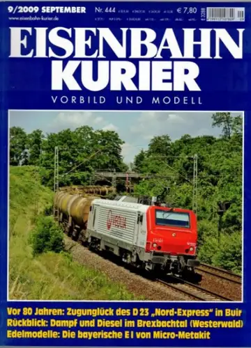 Eisenbahn Kurier. Vorbild und Modell. 43. Jahrgang. Nr. 444. 9/2009
 Freiburg, EK-Verlag, September 2009. 