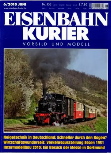 Eisenbahn Kurier. Vorbild und Modell. 44. Jahrgang. Nr. 453. 6/2010
 Freiburg, EK-Verlag, Juni 2010. 