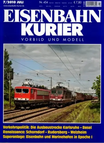 Eisenbahn Kurier. Vorbild und Modell. 44. Jahrgang. Nr. 454. 7/2010
 Freiburg, EK-Verlag, Juli 2010. 