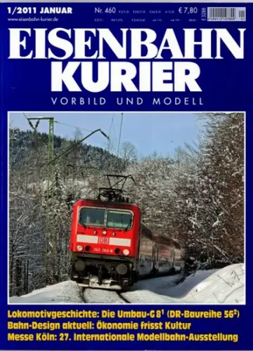 Eisenbahn Kurier. Vorbild und Modell. 45. Jahrgang. Nr. 460. 1/2011
 Freiburg, EK-Verlag, Januar 2011. 