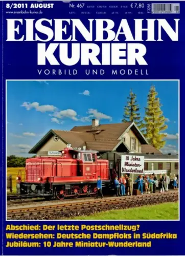 Eisenbahn Kurier. Vorbild und Modell. 45. Jahrgang. Nr. 467. 8/2011
 Freiburg, EK-Verlag, August 2011. 