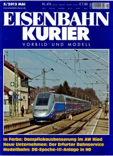 Eisenbahn Kurier. Vorbild und Modell. 47. Jahrgang. Nr. 476. 5/2012
 Freiburg, EK-Verlag, Mai 2012. 