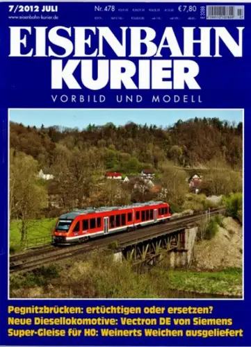 Eisenbahn Kurier. Vorbild und Modell. 47. Jahrgang. Nr. 478. 7/2012
 Freiburg, EK-Verlag, Juli 2012. 