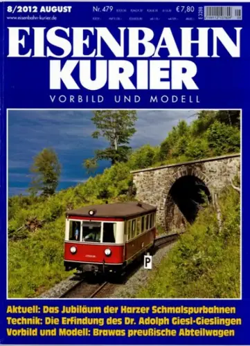 Eisenbahn Kurier. Vorbild und Modell. 47. Jahrgang. Nr. 479. 8/2012
 Freiburg, EK-Verlag, August 2012. 
