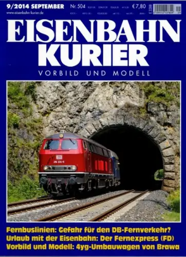 Eisenbahn Kurier. Vorbild und Modell. 49. Jahrgang. Nr. 504. 9/2014
 Freiburg, EK-Verlag, September 2014. 