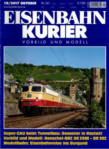 Eisenbahn Kurier. Vorbild und Modell. 52. Jahrgang. Nr. 541. 10/2017
 Freiburg, EK-Verlag, Oktober 2017. 