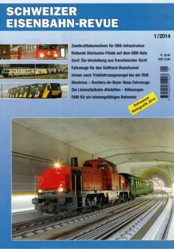 Schweizer Eisenbahn-Revue 1/2014
 Luzern, Minirex, Januar 2014. 