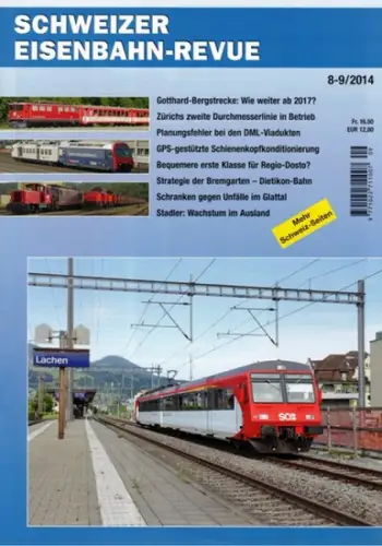 Schweizer Eisenbahn-Revue 8-9/2014
 Luzern, Minirex, August-September 2014. 