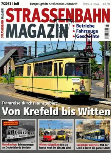 Straßenbahn Magazin. Betriebe - Fahrzeuge - Geschichte. Europas größte Straßenbahn-Zeitschrift. 7/2013. Tramreise durchs Ruhrgebiet: Von Krefeld bis Witten
 München, GeraMond, Juli 2013. 