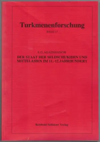 Agadshanow, Sergej G: Turkmenenforschung Band 17. Der Staat der Seldschukiden und Mittelasien im 11. -12. Jahrhundert. Übersetzung aus dem Russischen Reinhold Schletzer
 Berlin, Reinhold Schletzer Verlag, 1994. 