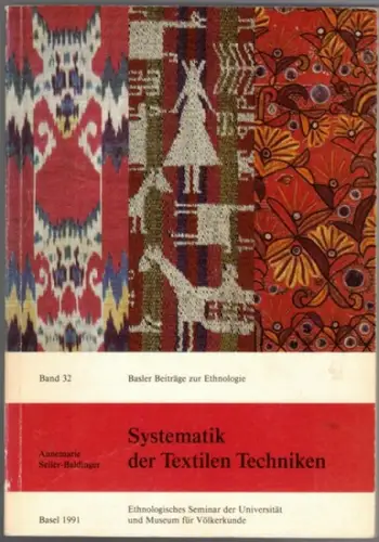 Seiler-Baldinger, Annemarie: Systematik der Textilen Techniken. [= Basler Beiträge zur Ethnologie Band 32]
 Basel, Ethnologisches Seminar der Universität und Museum für Völkerkunde in Kommission bei Wepf & Co. Verlag, 1991. 