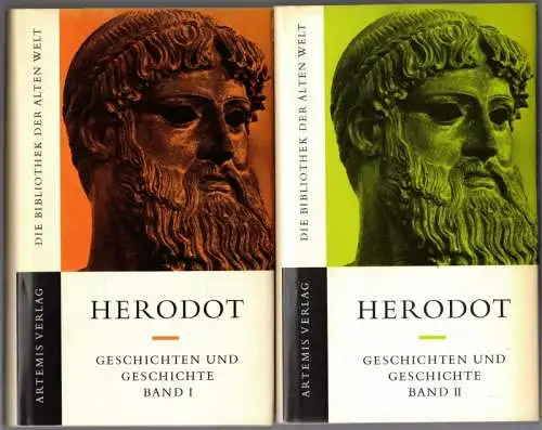 Herodot: Geschichten und Geschichte. [1] Buch 1 4. Übersetzt von Waler Marg. 2. Auflage. [2] Buch 5 9. Übersetzt von Walter Marg, bearbeitet von Gisela.. 