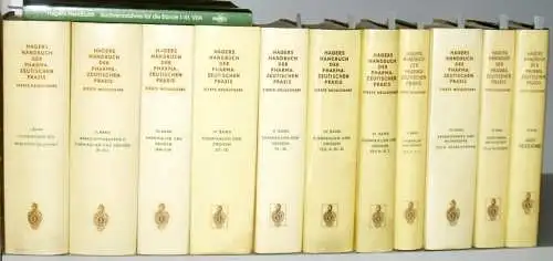 List, P. H.; Hörhammer, L. (Hg.): Hagers Handbuch der Pharmazeutischen Praxis für Apotheker   Arzneimittelhersteller   Ärzte und Meedizinalbeamte. Vollständige (vierte) Neuausgabe. Begonnen.. 