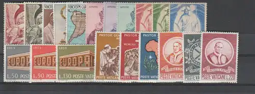 Vatikan - Jahrgänge 1960 bis 1969 - postfrisch