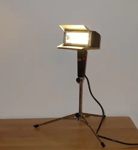 DIY Upcycling LED Film Lampe auf Stativ Vintage Retro Leuchte Stehlampe