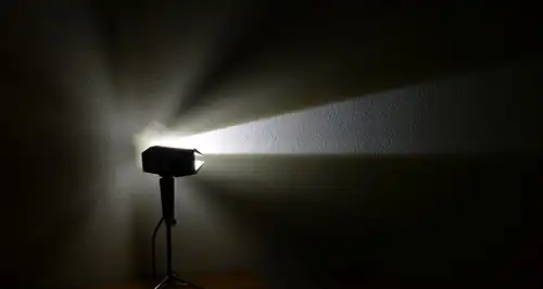DIY Upcycling LED Film Lampe auf Stativ Vintage Retro Leuchte Stehlampe