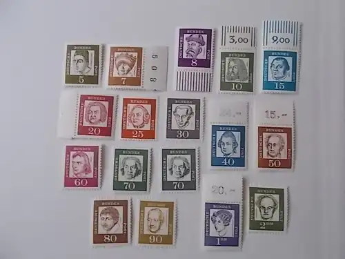 Bund Nr 347y-62y postfrisch mit Fluoreszenz