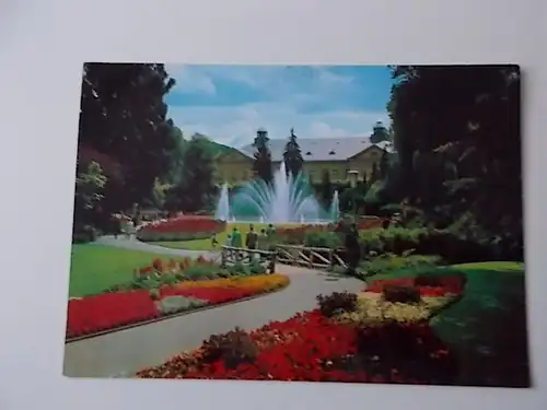 AK Bad Kissingen Rosengarten gelaufen 1976 