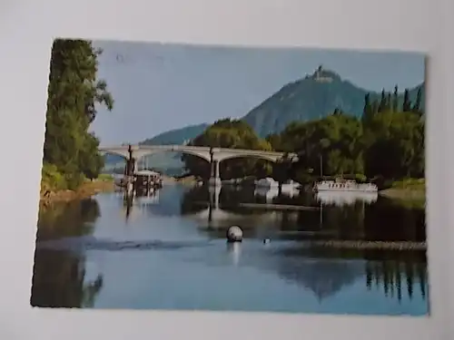 AK Bad Honef am Rhein Blick auf den Drachenfels