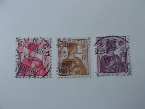Schweiz Nr 114-16 gestempelt
