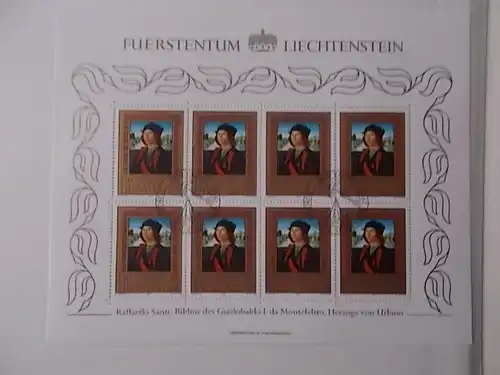 Liechtenstein Nr 881-83 ESST Kleinbogen