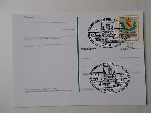 Bund Postkarte Tag der Briefmarke 1978