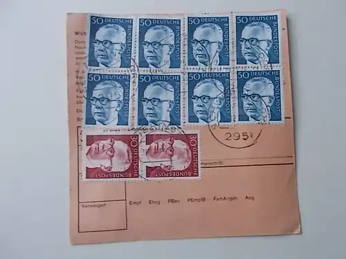 Paketkarte 2951 Schwerinsdorf gelaufen 1975