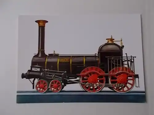 Postkarte Drache 2 B-Lokomotive von der Hessischen Nordbahn