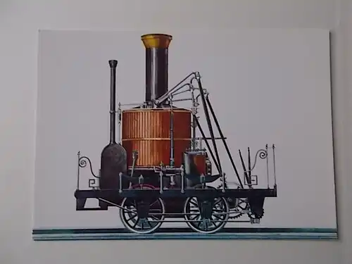 Postkarte Columbus B-Lokomotive Leipzig Dresdner Eisenbahn