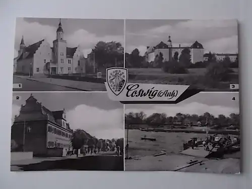 Mehrbildkarte Coswig Anh. ungelaufen